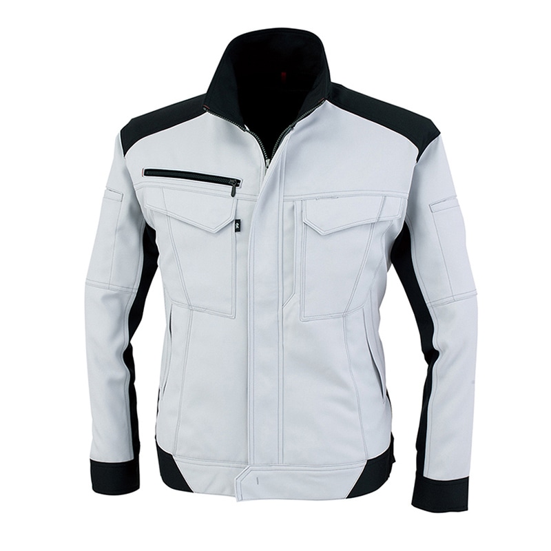 コーコス信岡 裏綿ブルゾン A-8180 シルバー 5L 1枚（ご注文単位1枚）【直送品】