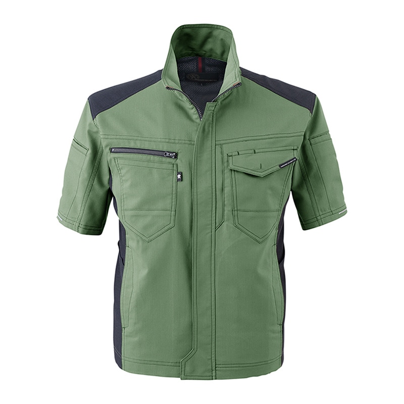 コーコス信岡 ストレッチ半袖ジャケット A-9070 シダー 5L 1枚（ご注文単位1枚）【直送品】