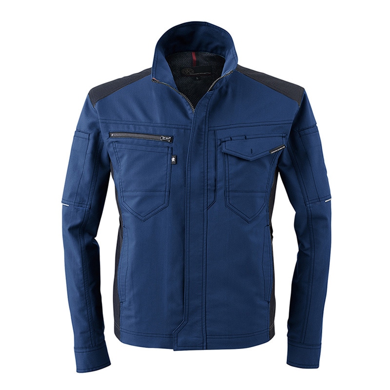 コーコス信岡 ストレッチ長袖ジャケット A-9071 ブルー SS 1枚（ご注文単位1枚）【直送品】