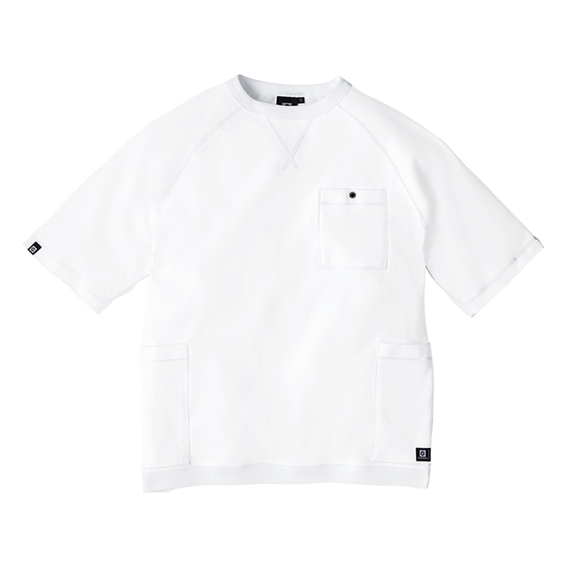 コーコス信岡 5ポケット半袖Tシャツ G-947 ホワイト S 1枚（ご注文単位1枚）【直送品】