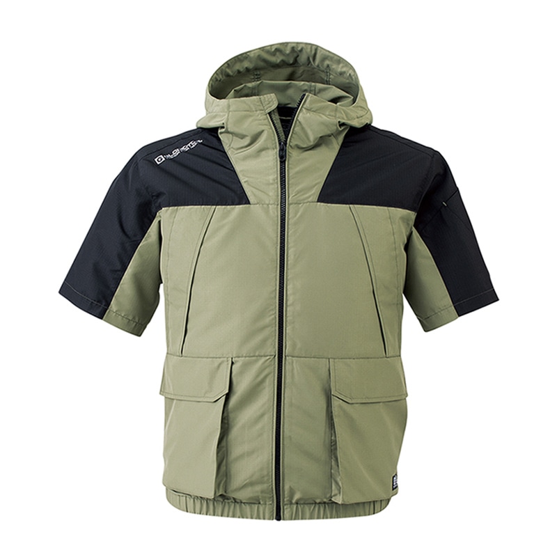 コーコス信岡 G-GAIA ボルトクール半袖ジャケット G-1910 シダー LL 1枚（ご注文単位1枚）【直送品】