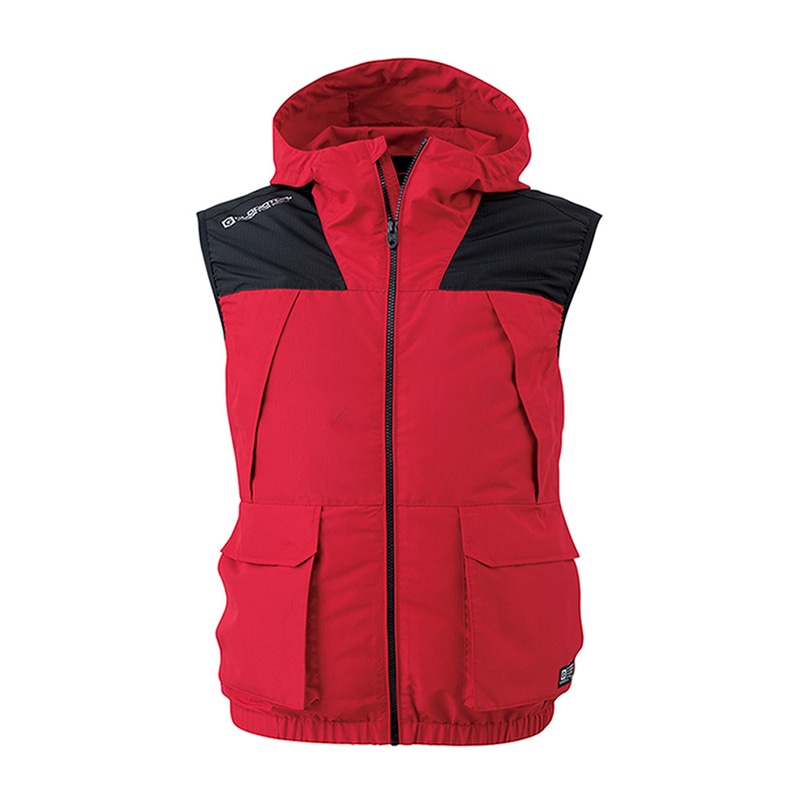 コーコス信岡 G-GAIA ボルトクールベスト G-1919 レッド SS 1枚（ご注文単位1枚）【直送品】