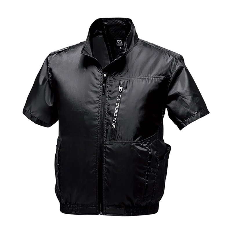 コーコス信岡 ボルトクール 半袖ジャケット G-6210 ブラック L 1枚（ご注文単位1枚）【直送品】
