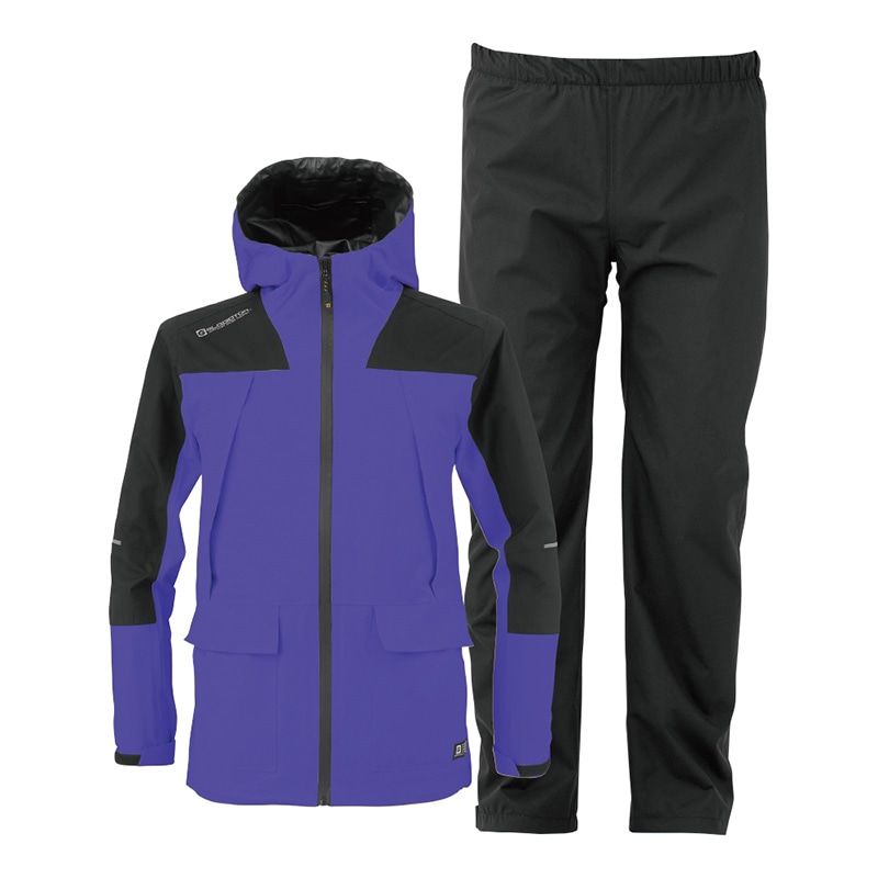 コーコス信岡 4WAY ストレッチ レインスーツ G-5410 パープル S 1個（ご注文単位1個）【直送品】