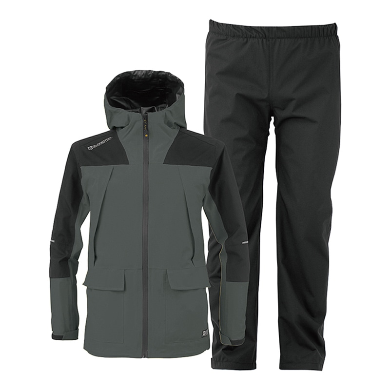 コーコス信岡 4WAY ストレッチ レインスーツ G-5410 チャコール 4L 1個（ご注文単位1個）【直送品】