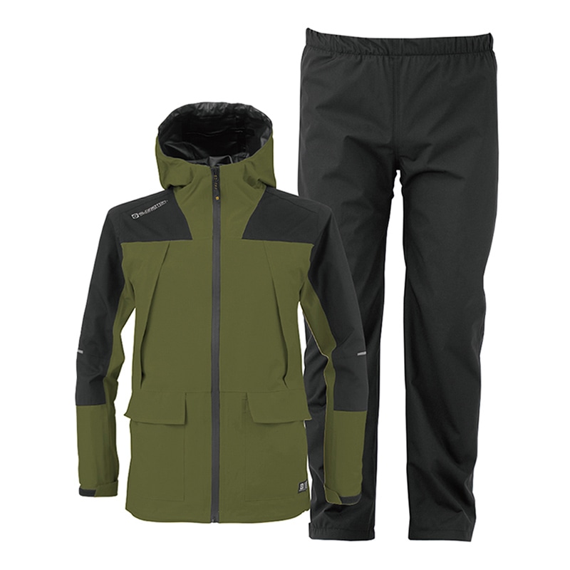 コーコス信岡 4WAY ストレッチ レインスーツ G-5410 アーミー SS 1個（ご注文単位1個）【直送品】