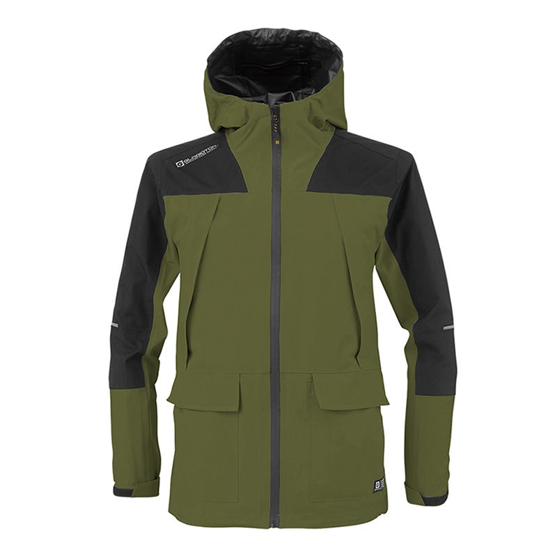 コーコス信岡 4WAY ストレッチ レインジャケット G-5411 アーミー 4L 1枚（ご注文単位1枚）【直送品】