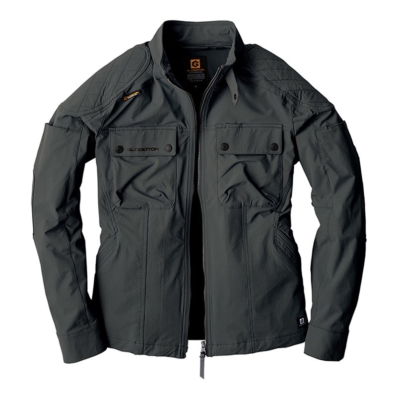 コーコス信岡 4WAY ストレッチジャケット GX-3810 ネイビー 5L 1枚（ご注文単位1枚）【直送品】