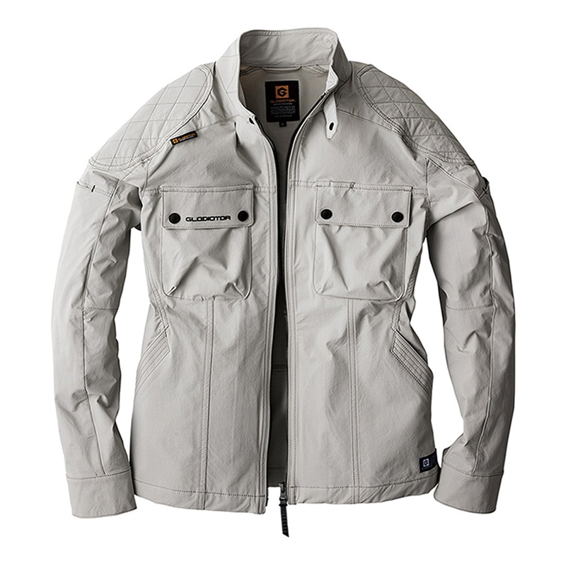 コーコス信岡 4WAY ストレッチジャケット GX-3810 シルバー 5L 1枚（ご注文単位1枚）【直送品】