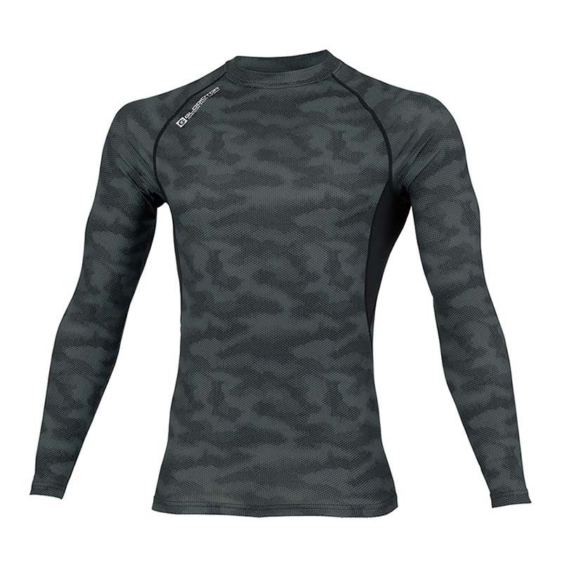 コーコス信岡 ウォームパワーサポート長袖 G-9028 ドットレッド M 1枚（ご注文単位1枚）【直送品】