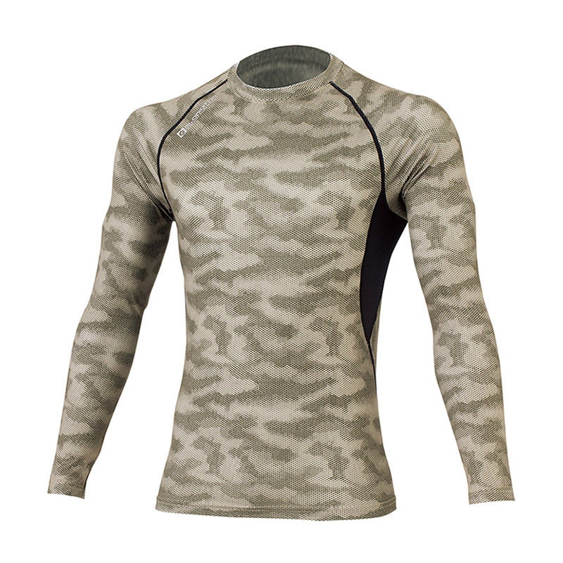 コーコス信岡 ウォームパワーサポート長袖 G-9028 ドットカーキ 5L 1枚（ご注文単位1枚）【直送品】