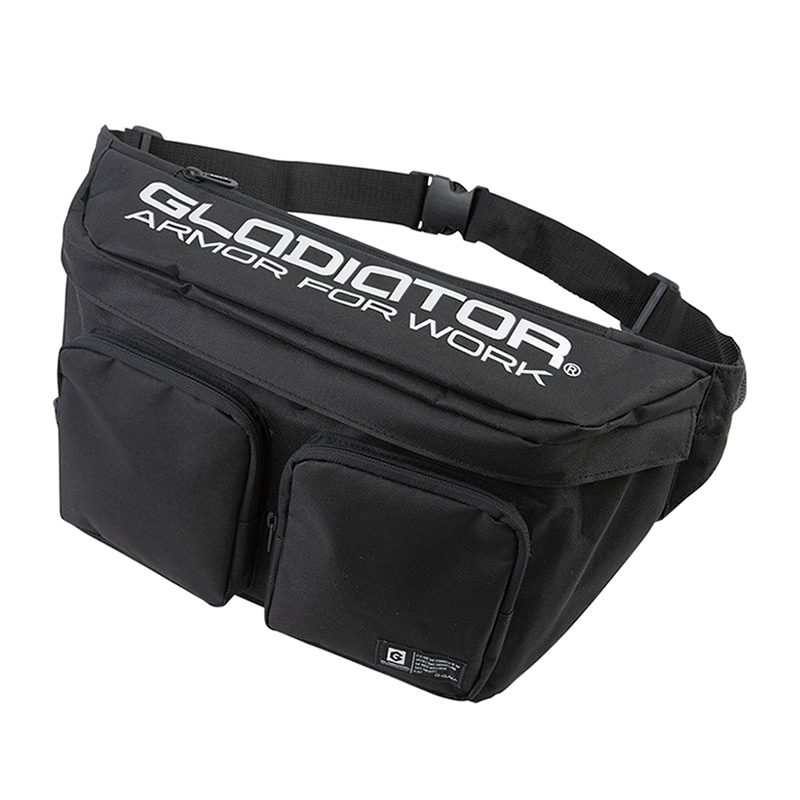 コーコス信岡 ウエストボディバッグ G-046 ブラック F 1個（ご注文単位1個）【直送品】