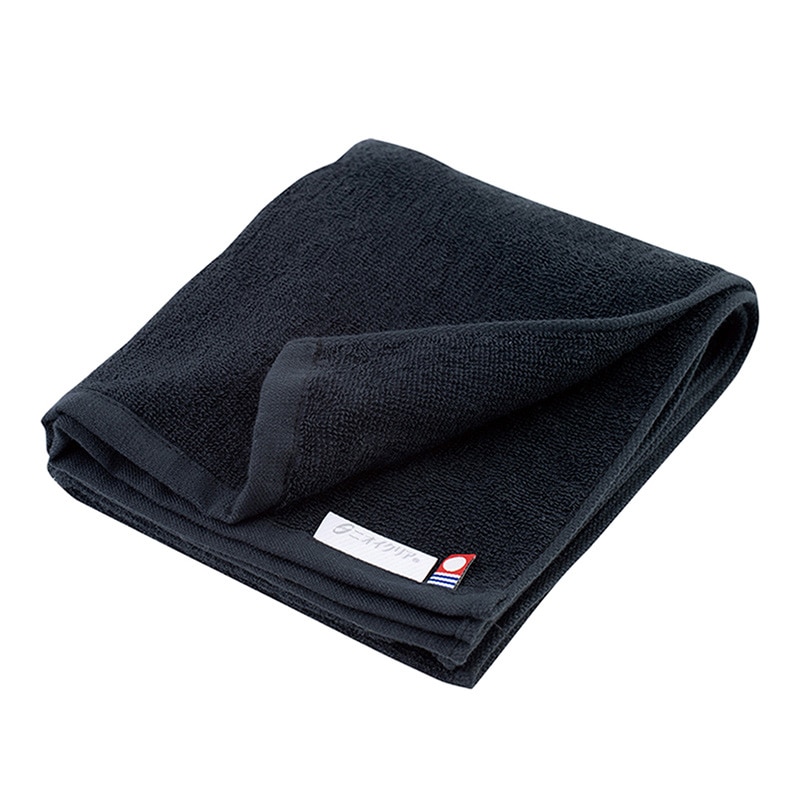 コーコス信岡 ニオイクリア 消臭フェイスタオル G-237 ブラック F 1個（ご注文単位1個）【直送品】