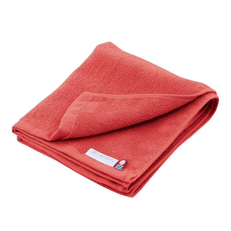 コーコス信岡 ニオイクリア 消臭フェイスタオル G-237 レッド F 1個（ご注文単位1個）【直送品】