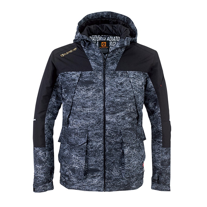 コーコス信岡 ボルトヒートジャケット G-8040 ドットカモフラ L 1枚（ご注文単位1枚）【直送品】