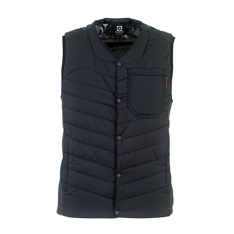 コーコス信岡 ボルトヒート Vネックベスト G-8069 ブラック LL 1枚（ご注文単位1枚）【直送品】