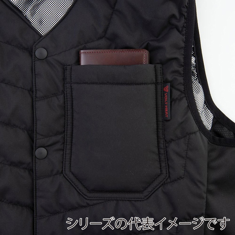 コーコス信岡 ボルトヒート クルーネックベスト G-8079 アーミー L 1枚(ご注文単位1枚)【直送品】