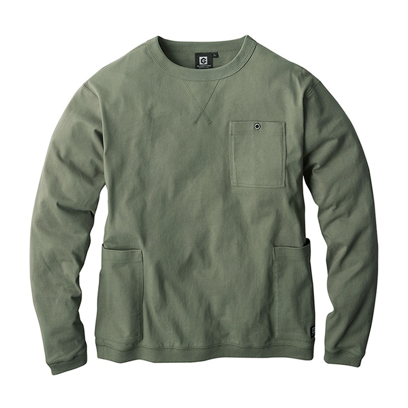 コーコス信岡 5ポケット長袖Tシャツ G-958 シダー M 1枚（ご注文単位1枚）【直送品】