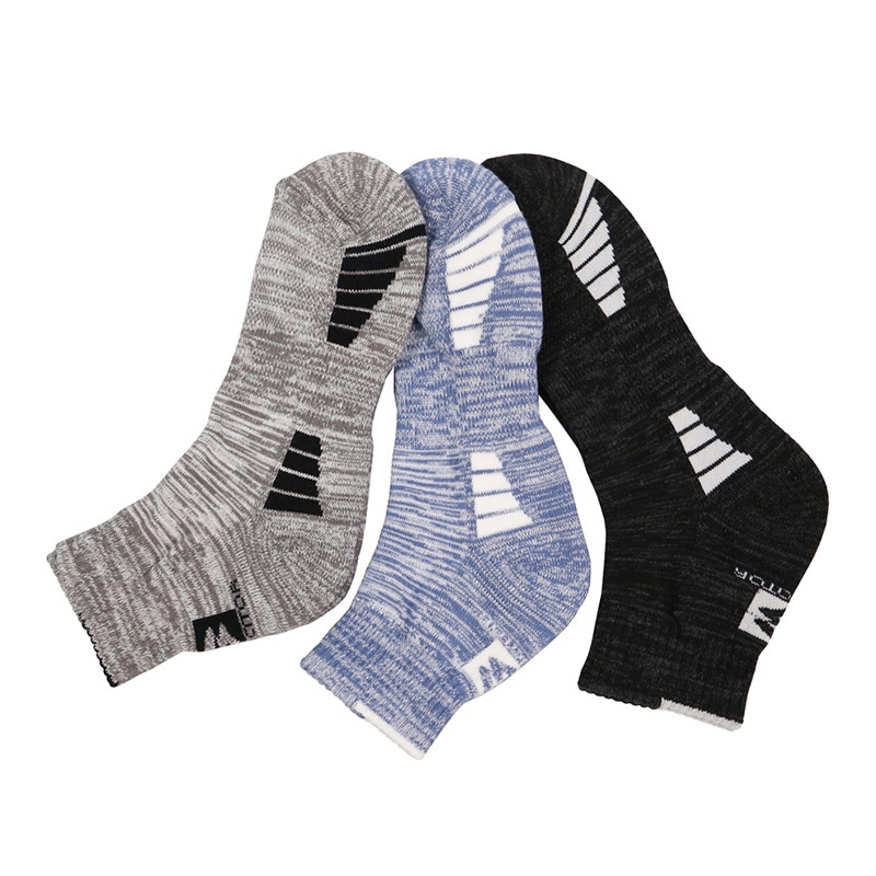 コーコス信岡 ロークルーソックス 3P G-8441 ホワイトモクMIX F 1個（ご注文単位1個）【直送品】