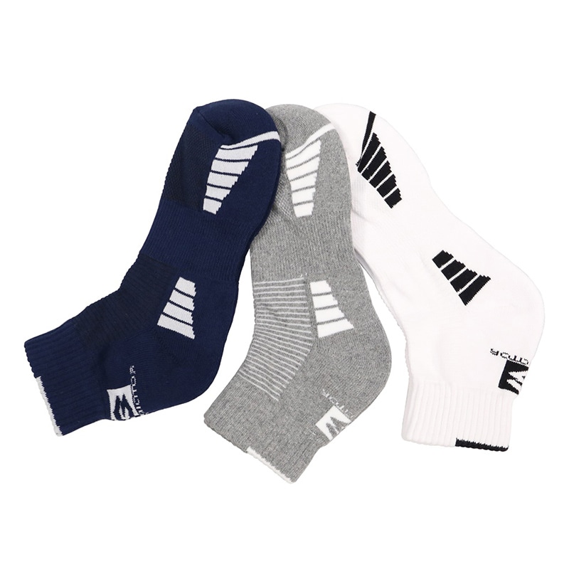 コーコス信岡 ロークルーソックス 3P G-8441 カラーMIX F 1個（ご注文単位1個）【直送品】