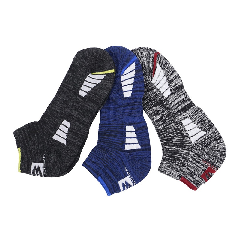 コーコス信岡 スニーカーソックス 3P G-8457 ブラックモクMIX F 1個（ご注文単位1個）【直送品】