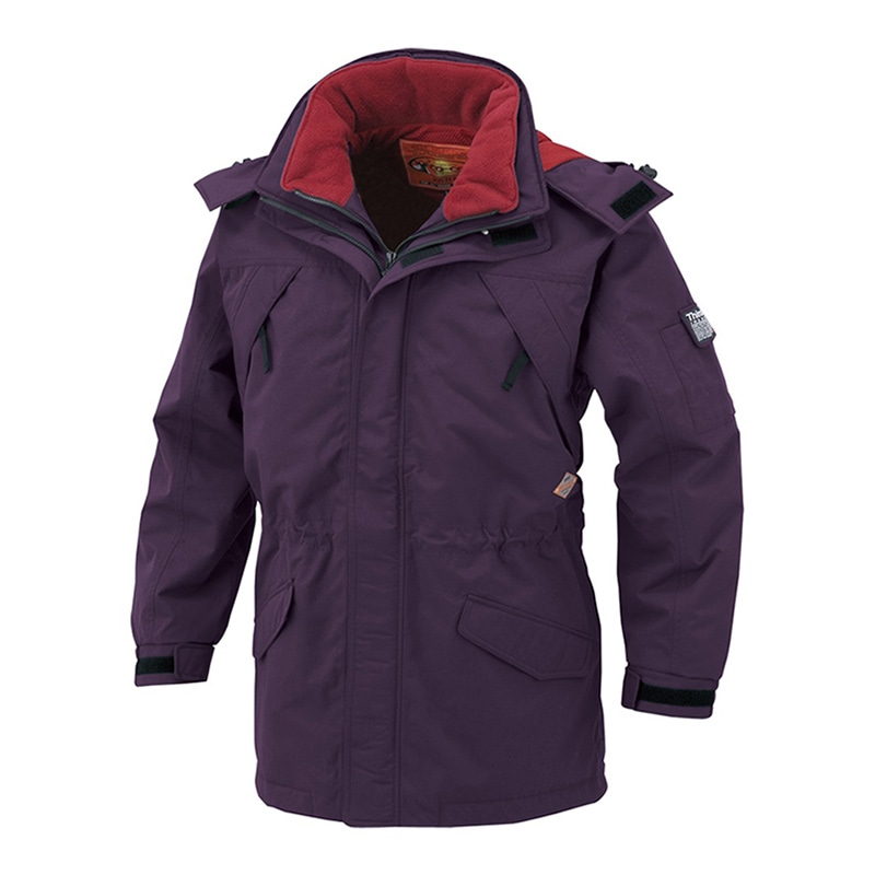 コーコス信岡 透湿防水防寒コート 8866 パープル 5L 1枚（ご注文単位1枚）【直送品】