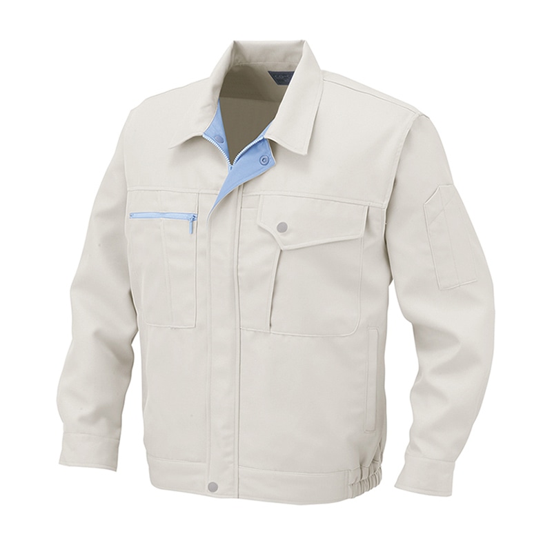 コーコス信岡 裏綿ブルゾン K-2100 アイボリー 5L 1枚（ご注文単位1枚）【直送品】