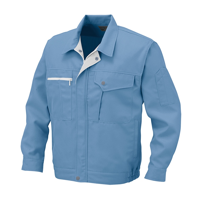 コーコス信岡 裏綿ブルゾン K-2100 ブルー L 1枚（ご注文単位1枚）【直送品】