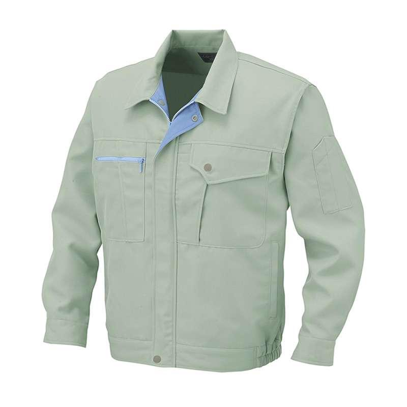 コーコス信岡 裏綿ブルゾン K-2100 グリーン LL 1枚（ご注文単位1枚）【直送品】