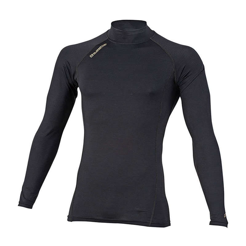 コーコス信岡 ニオイクリア 消臭パワーサポート モックネック長袖 G-2138 ブラック 3L 1枚（ご注文単位1枚）【直送品】