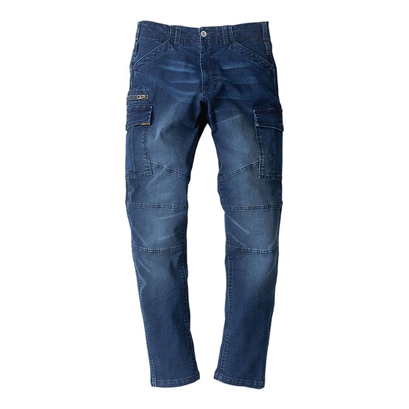 コーコス信岡 デニムストレッチ カーゴパンツ GR-3515 インディゴ 5L 1枚（ご注文単位1枚）【直送品】