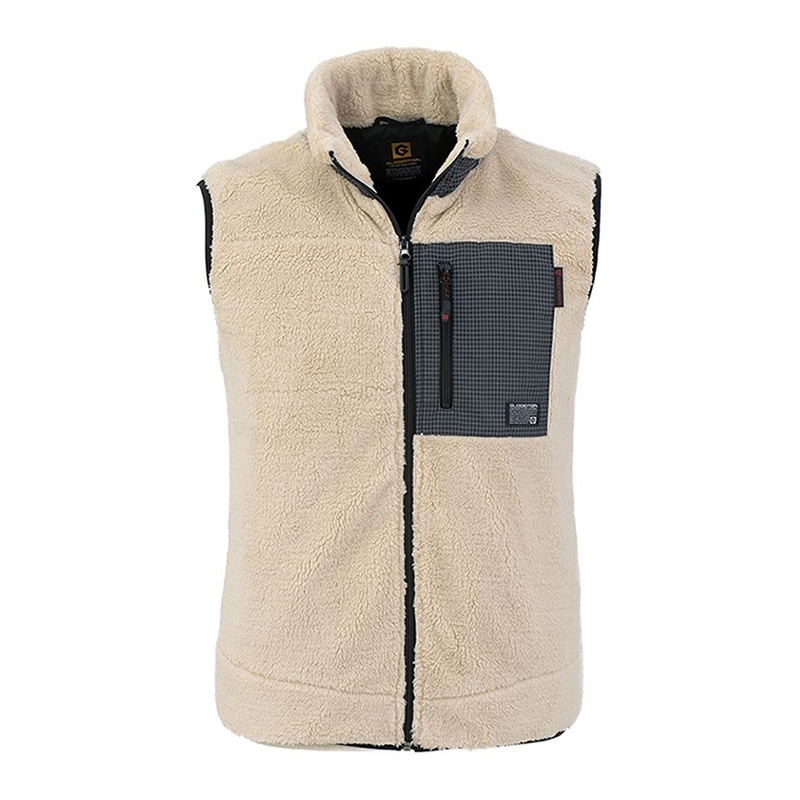 コーコス信岡 ボルトヒート ボアベスト G-8829 ベージュ 3L 1枚（ご注文単位1枚）【直送品】