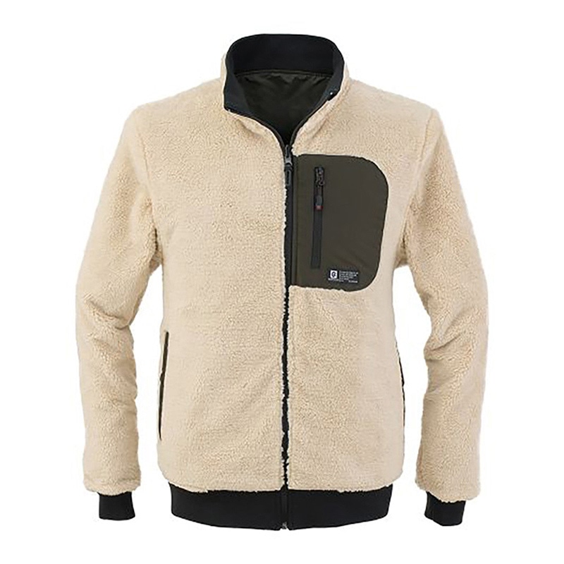 コーコス信岡 リバーシブル 防寒ジャケット G-9901 アーミー×ベージュ LL 1枚（ご注文単位1枚）【直送品】