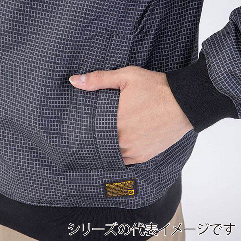 コーコス信岡 リバーシブル 防寒ジャケット G-9901 グリッド×ブラック S 1枚（ご注文単位1枚）【直送品】