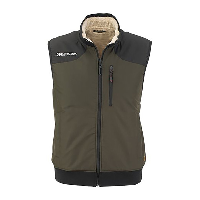 コーコス信岡 リバーシブル 防寒ベスト G-9909 アーミー×ベージュ 5L 1枚（ご注文単位1枚）【直送品】
