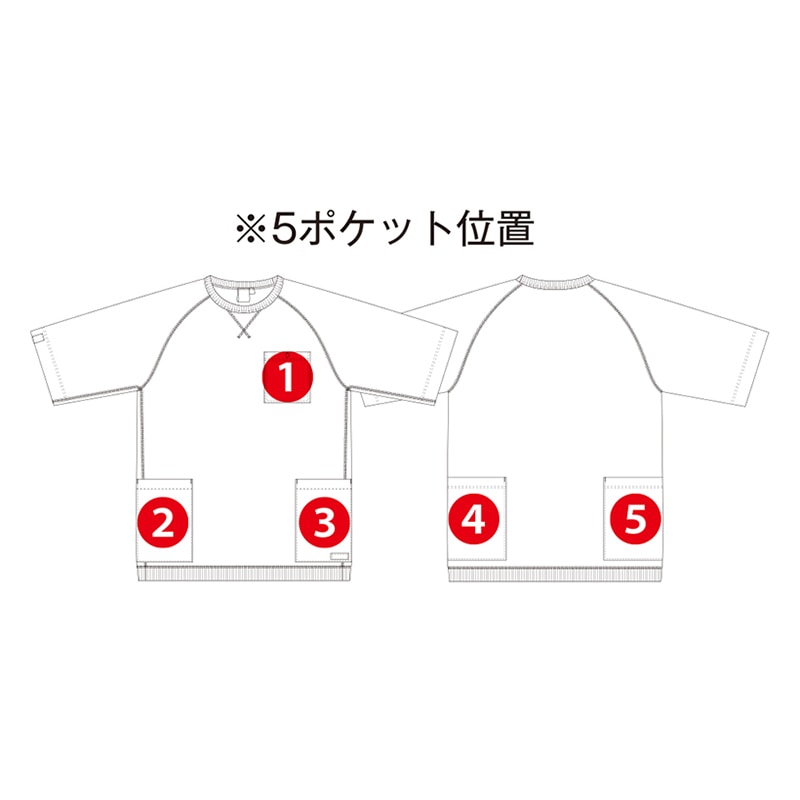 コーコス信岡 5ポケット半袖Tシャツ G-437 ホワイト S 1枚（ご注文単位1枚）【直送品】