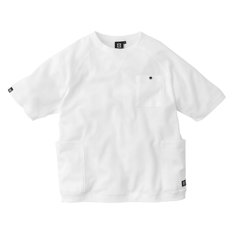 コーコス信岡 5ポケット半袖Tシャツ G-437 ホワイト LL 1枚（ご注文単位1枚）【直送品】