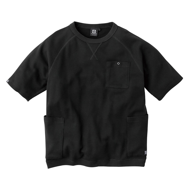 コーコス信岡 5ポケット半袖Tシャツ G-437 ブラック 4L 1枚（ご注文単位1枚）【直送品】