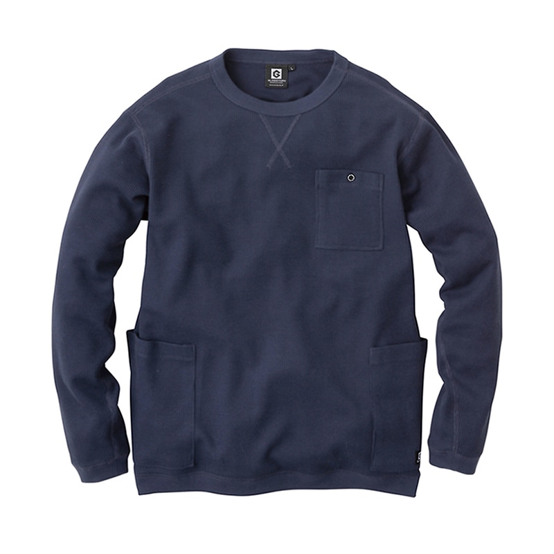 コーコス信岡 5ポケット長袖Tシャツ G-438 ネイビー3L 1枚（ご注文単位1枚）【直送品】