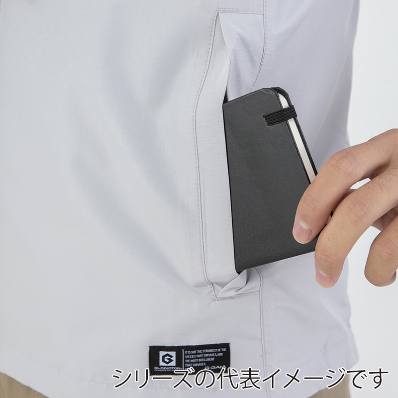 コーコス信岡 フィールドジャケット G-1036 グレー×シルバー L 1枚（ご注文単位1枚）【直送品】