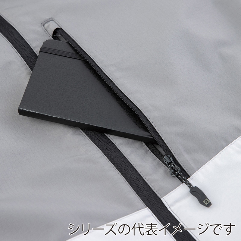 コーコス信岡 フィールドジャケット G-1036 グレー×シルバー LL 1枚(ご注文単位1枚)【直送品】
