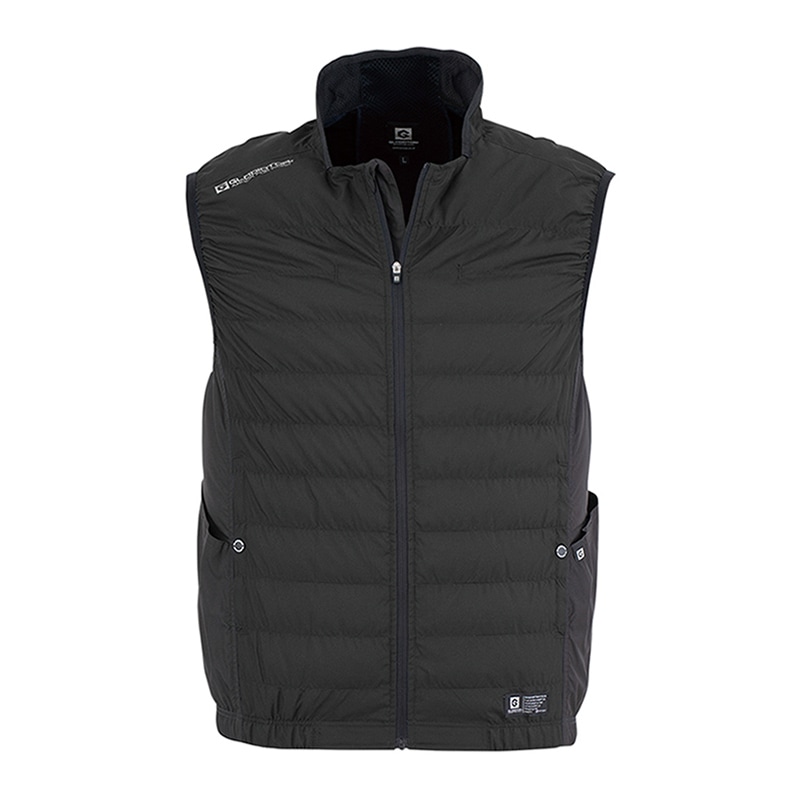 コーコス信岡 ボルトクール 風ダウンベスト G-7729 ブラック LL 1枚（ご注文単位1枚）【直送品】