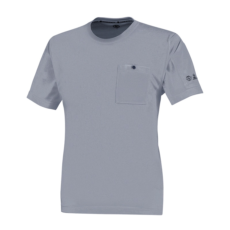 コーコス信岡 エコ半袖Tシャツ AE-697 グレー S 1枚（ご注文単位1枚）【直送品】