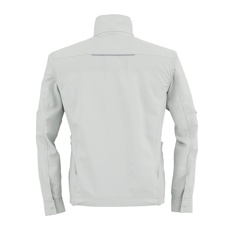 コーコス信岡 エコ・ストレッチ 長袖ブルゾン AE-9051 シルバー 5L 1枚（ご注文単位1枚）【直送品】