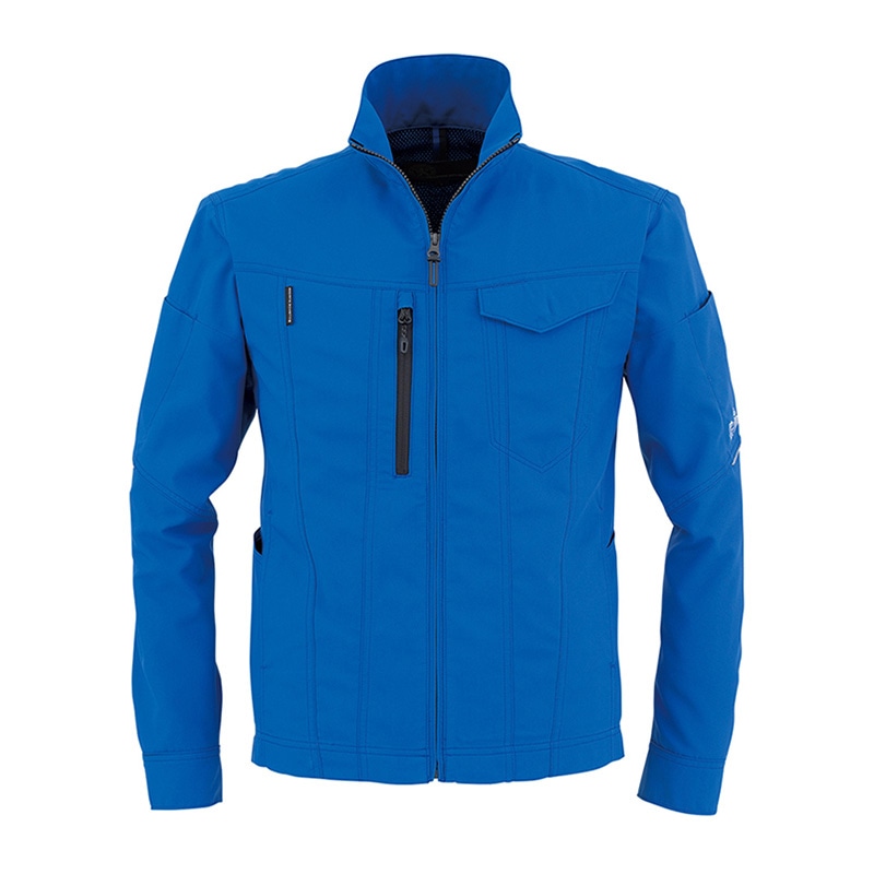 コーコス信岡 エコ・ストレッチ 長袖ブルゾン AE-9051 ブルー S 1枚（ご注文単位1枚）【直送品】