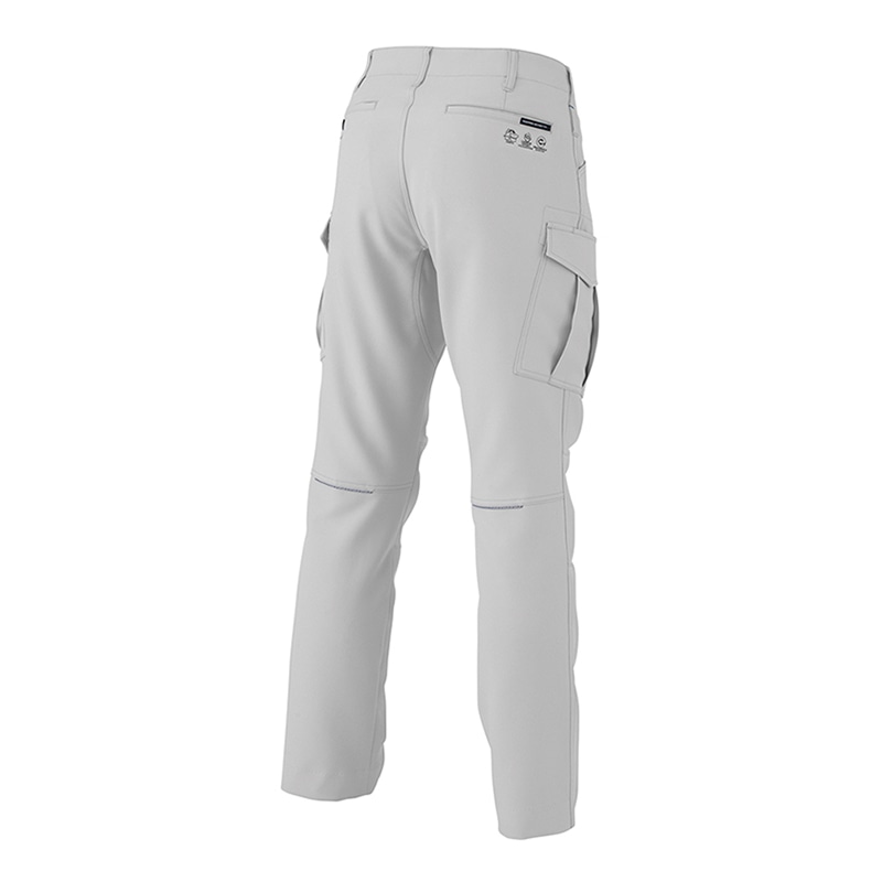 コーコス信岡 エコ・ストレッチ カーゴパンツ AE-9155 シルバー 5L 1枚（ご注文単位1枚）【直送品】