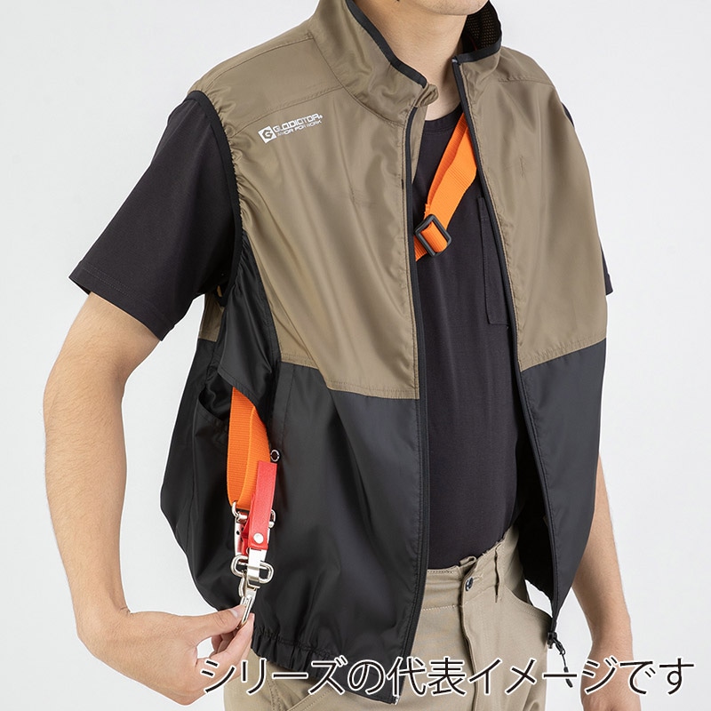コーコス信岡 ボルトクール LITE ベスト GL-4019 カーキ L 1枚（ご注文単位1枚）【直送品】