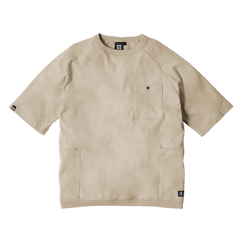 コーコス信岡 5ポケット半袖Tシャツ G-947 カーキ LL 1枚（ご注文単位1枚）【直送品】