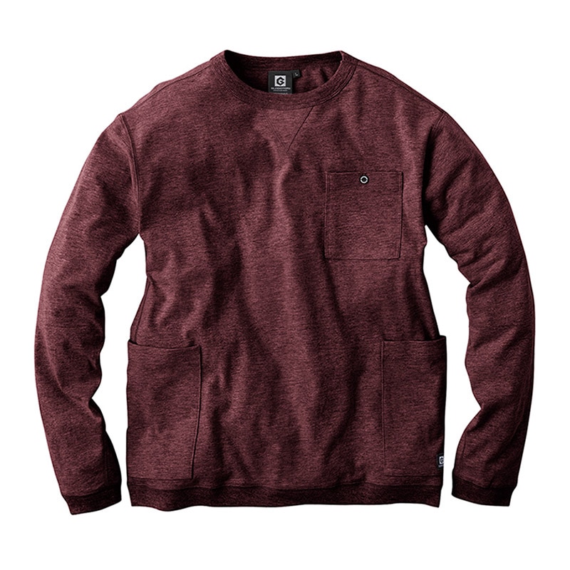 コーコス信岡 5ポケット長袖Tシャツ G-958 バーガンディ SS 1枚（ご注文単位1枚）【直送品】