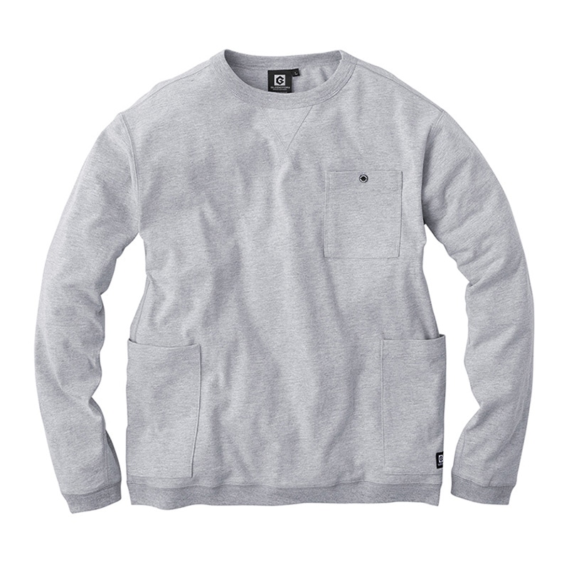 コーコス信岡 5ポケット長袖Tシャツ G-958 モクグレー SS 1枚（ご注文単位1枚）【直送品】